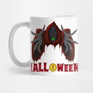 Spooky Happy Halloween Scary Reaper Mug